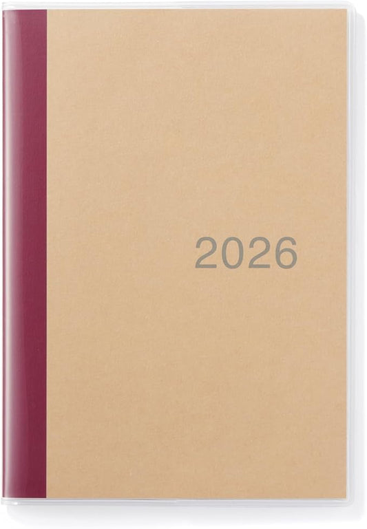 MUJI 84854453 2026 B6 Monthly Planner, Starts on December 2025