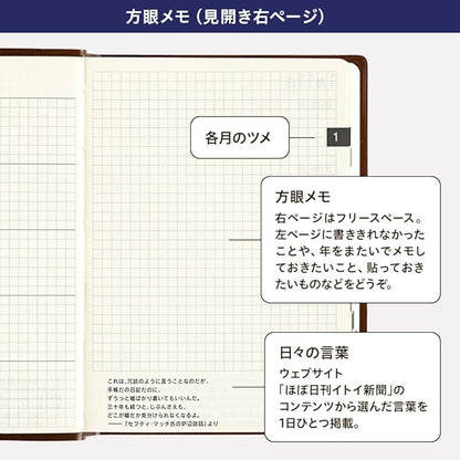 Hobonichi 5-Year Notebook (2025-2029) [A6 Size]