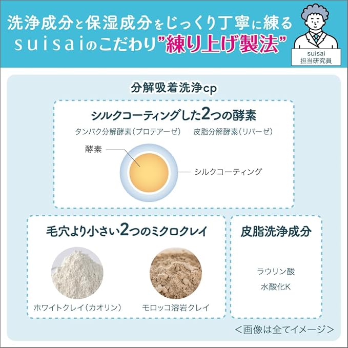 Suisai Beauty Clear Paste Wash, Set 1, Clear Green Floral Scent, Enzyme Kneaded Face, Pores, Clear Moisture Ingredients, Beauty Moisturizing Ingredients, Face Wash