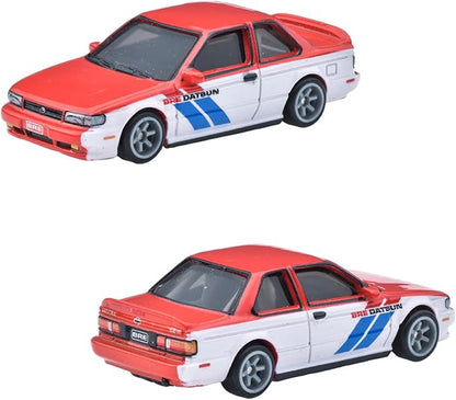 Hot Wheels Premium Collector Set - BRE Datsun Ride on Toy Mini Cars 4 Cars Ages 3 and Up HRT52