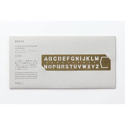 Midori Brass Template Alphabet (42169006)
