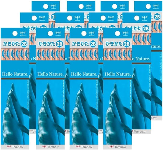 TOMBOW Pencil Hello Nature 2B Dolphin 12 Dozen KB-KHNDL2B-12P