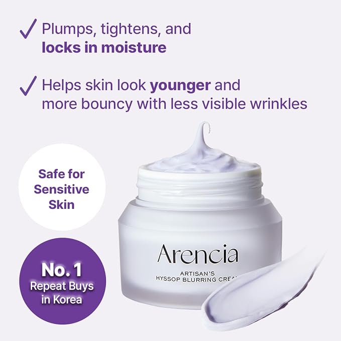 Arencia Hyssop Blurring Cream  Korea/Moisturizing/Wrinkle Care/Dry Skin/Rough Skin/Collagen/Elasticity/Moisturizing/Skin Care