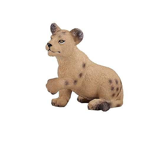 Mojo Fun 387012 Lion Cub Playing Realistic International Wildlife Toy Replica