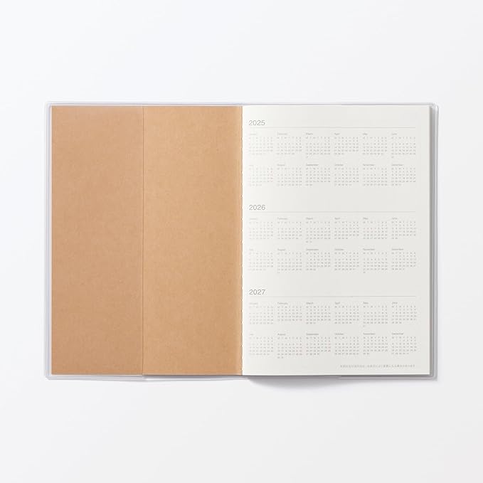 MUJI 84854491 2026 B6 Monthly Planner, Starts on December 2025