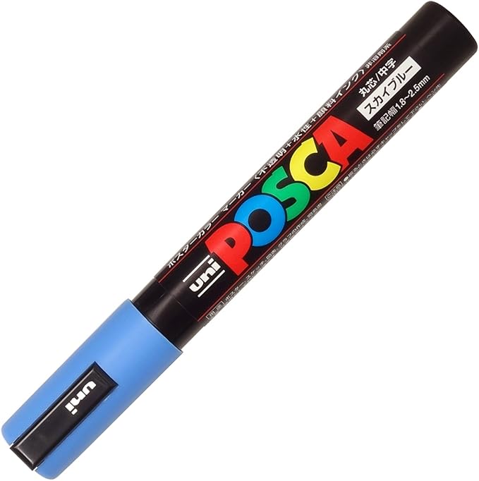 Uni Mitsubishi Pencil Water-based Pen Posca Medium Round Tip Green 10 Pieces PC5M.6