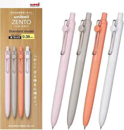 Mitsubishi Pencil Uniball ZENTO Standard 0.38 4 Pack UBNZSC38.4P