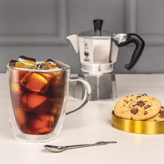 Bialetti Capri Double Wall Glass Heat Resistant Glass