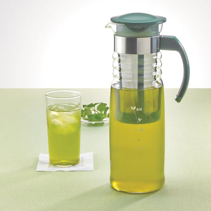 Hario Mizudashi Cold Brew Tea Pot, 1200ml, Dark Green