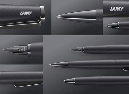 LAMY Studio Fountain Pen  All Black (Medium Nib)