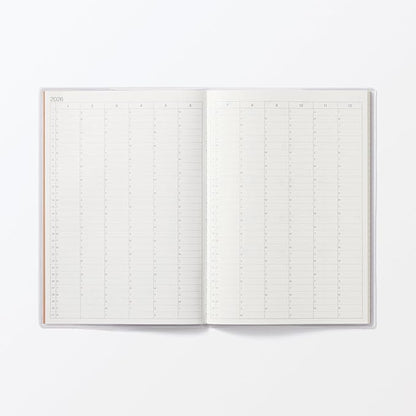 MUJI 84854484 2026 A5 Monthly Planner, Starts on December 2025