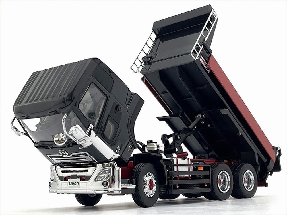 Kyosho KS03940BK Original 1/43 UD TRUCKS QUON KYOKUTO Dump (Black Metallic), Finished Product