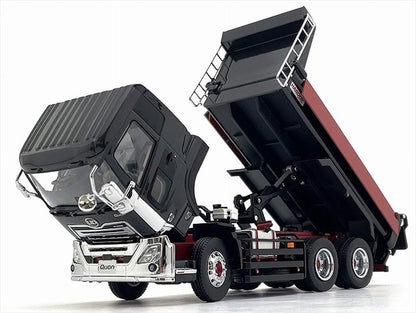 Kyosho KS03940BK Original 1/43 UD TRUCKS QUON KYOKUTO Dump (Black Metallic), Finished Product