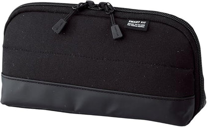 Lihit  Lab  Actact Wide Open Pen Case Smart Fit, yellow-green