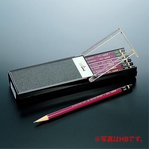 Uni Hi-Uni Wooden Pencil - B - Box of 12 (HUB)