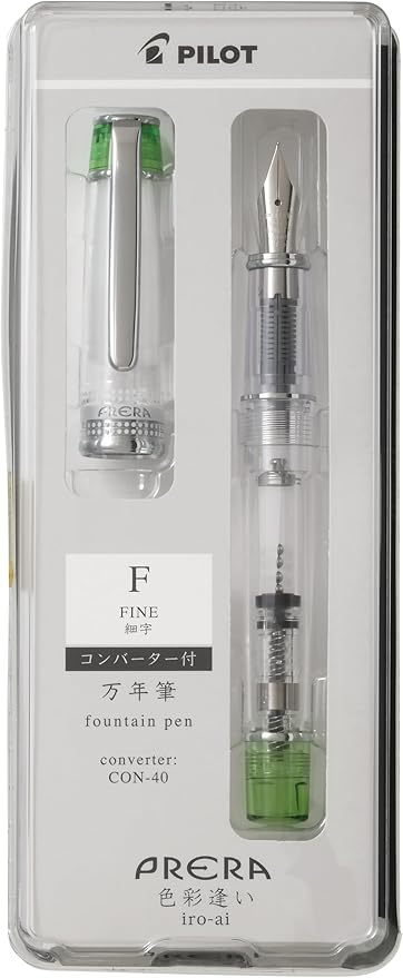 PILOT PFPR1TLGF Pen, Prera PRERA Fountain Pen, Color Fountain, Fine Po ...
