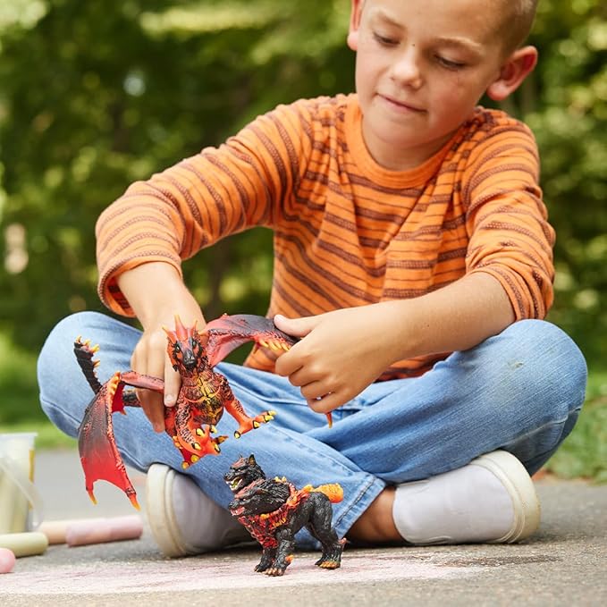 Schleich Hellhound Figurine Toy, Multicolor