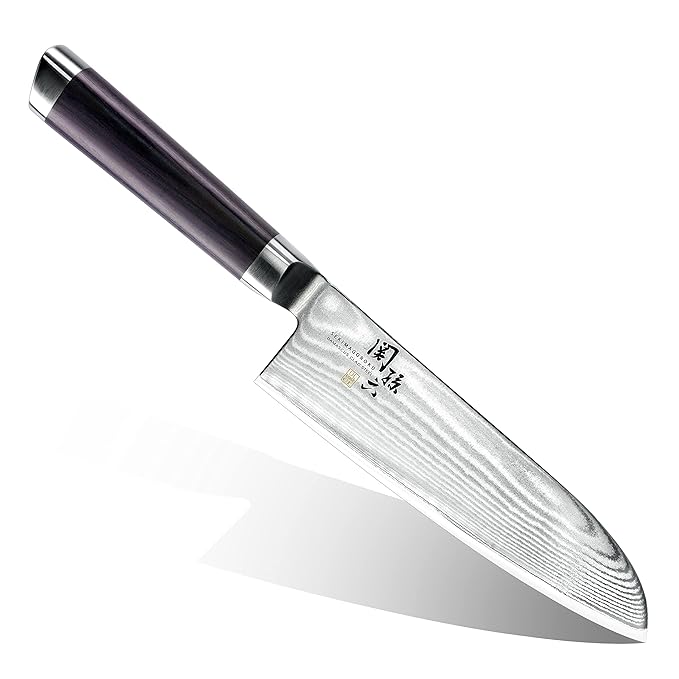 Kai Magoroku Seki Damascus Santoku Knife 165mm AE-5200
