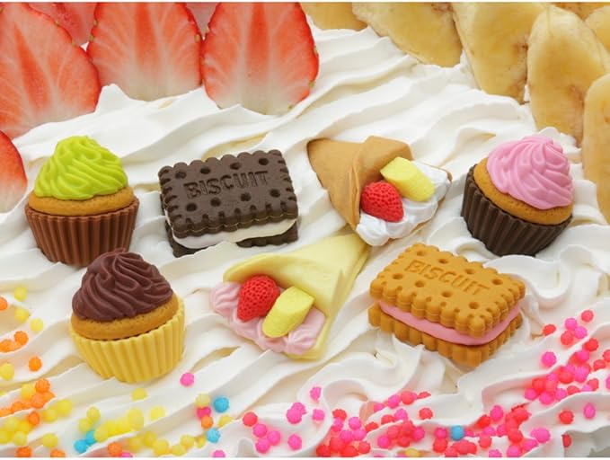 Iwako Cake Eraser, 60 pieces, SCERKEI003