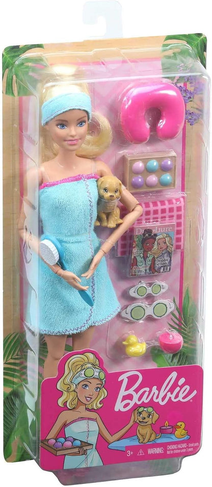 Barbie GJG55 Fashion & Beauty Barbie Spa Set, Dress Up Doll, Accessory