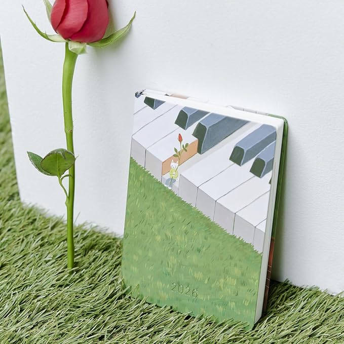 HOBONICHI  Notebook, 2026, HON English Version, Takoko Kuboda, Waiting for Wonde, [A6, 1 page per day,