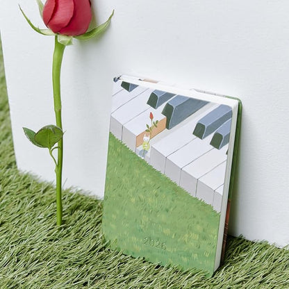 HOBONICHI  Notebook, 2026, HON English Version, Takoko Kuboda, Waiting for Wonde, [A6, 1 page per day,