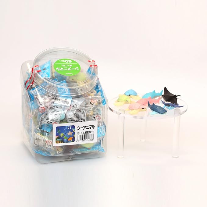 Iwako Sea Animal Erasers, 60 pieces, SCERSEE002