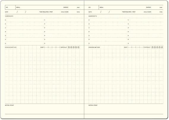 Laconic Style Notebook B6 Cooking LGF41