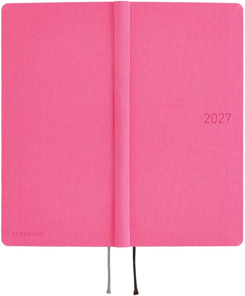Hobonichi Planner, 2027 Weeks, Pink Sapphire, Starts from January, Weekly Notebook, Weekly.