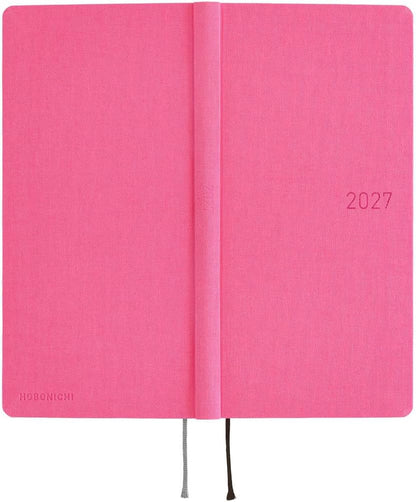 Hobonichi Planner, 2027 Weeks, Pink Sapphire, Starts from January, Weekly Notebook, Weekly.
