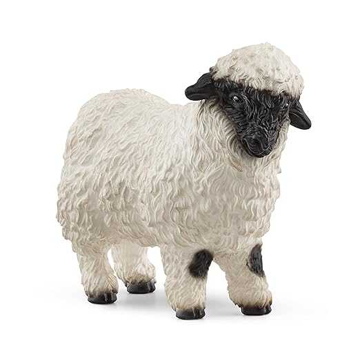 Schleich 13965 Walliser Black Nose Sheep, For Children From 3+ Years, Farm World Toy Figure