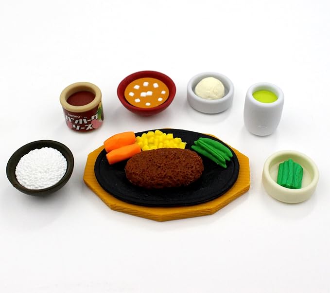 Iwako Family Restaurant Eraser, 10-Piece Blister Pack, SCERBRI034