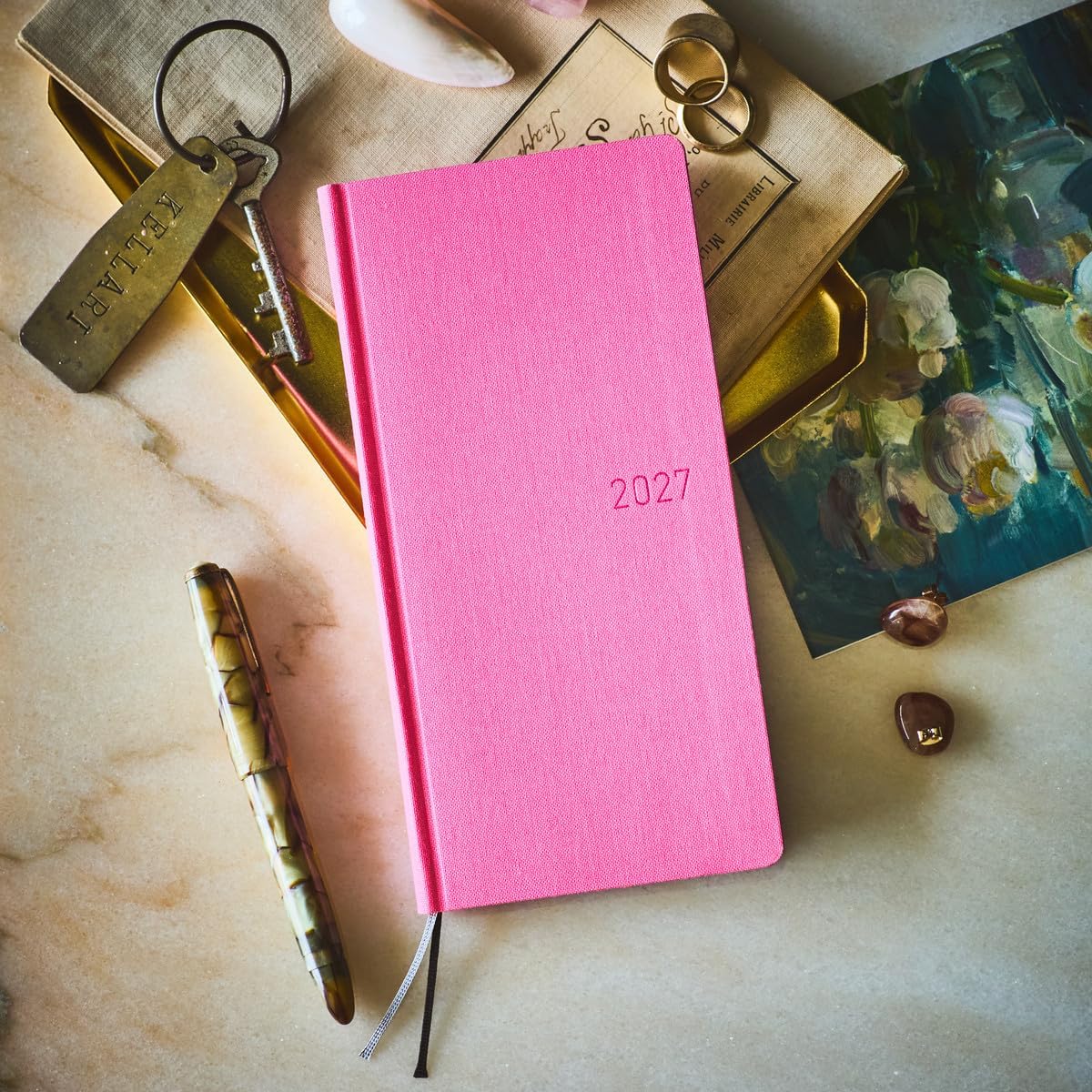 Hobonichi Planner, 2027 Weeks, Pink Sapphire, Starts from January, Weekly Notebook, Weekly.