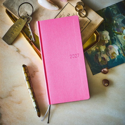 Hobonichi Planner, 2027 Weeks, Pink Sapphire, Starts from January, Weekly Notebook, Weekly.