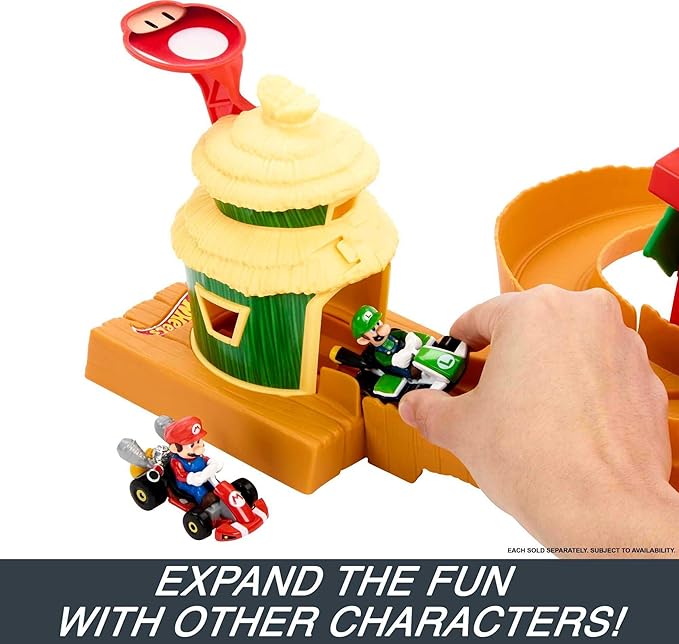 Hot Wheels HMK49 The Super Mario Bros Movie Jungle Kingdom Race