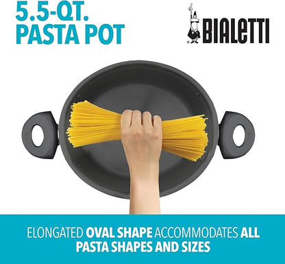 Bialetti Pasta Pot 5.8 Quart Red 07550