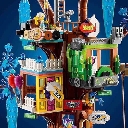 Lego Dreamzzz Fantastic Tree House Set, 2 Versions, with Mrs. Castillo, Izzie, Mateo and the Night Hunter as Mini Figures, Imaginative Toy Based on the TV Show, Gift Set 71461