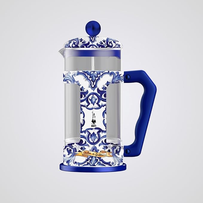 Bialetti Dolce & Gabbana Blue Mediterraneo French Press (350ml) Coffee Press Coffee Maker