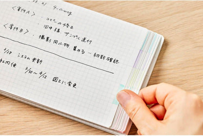 Maruman N461-52 Notebook, Ring Notebook, Pocket Size, 0.2 inch (4 mm) Graph Rule, Light Blue