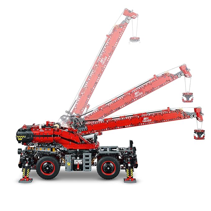 LEGO Boy's Technic Rough Terrain Crane Building Blocks (Multicolor, 11 to 16 Years, 42083) - 4057 Pieces