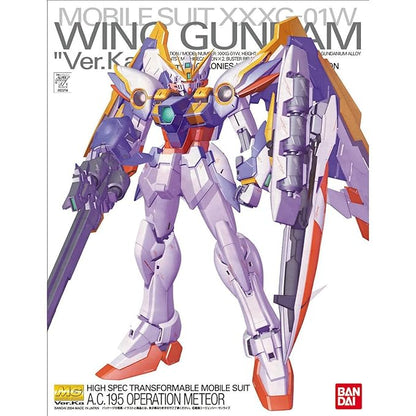 Bandai MG New Mobile Senki Gundam W Endless Waltz Wing Gundam Ver.Ka 1/100 Scale Color Coded Plastic Model