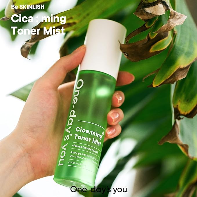 One-day's You Cicaming Toner Mist 3.4 fl oz (100 ml) Lotion, Calming Mist Booster, Spray Mist, Moisturizing