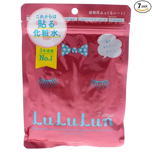 Lululun New face Mask 7 Pieces