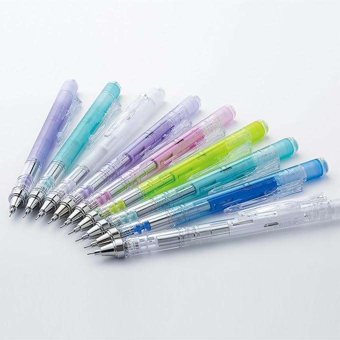 Tombow PPA-241C Mechanical Pencil Monograph 0.5mm MONO Eraser Set, Clear Lime
