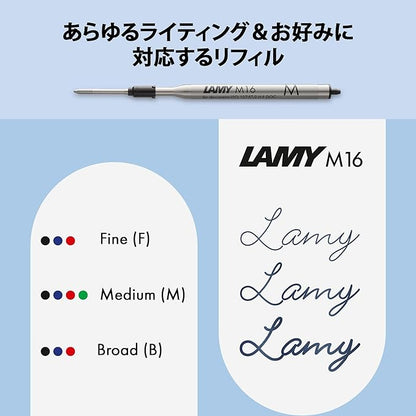 LAMY Ballpoint Pen, Oil-Based, Logo, Stainless Steel, Hairline, L206