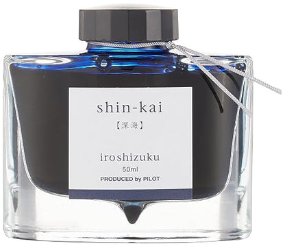 Pilot Iroshizuku Bottled Fountain Pen Ink, Fuyu-Syogun, Rigor of Winter, Cool Gray (69215)