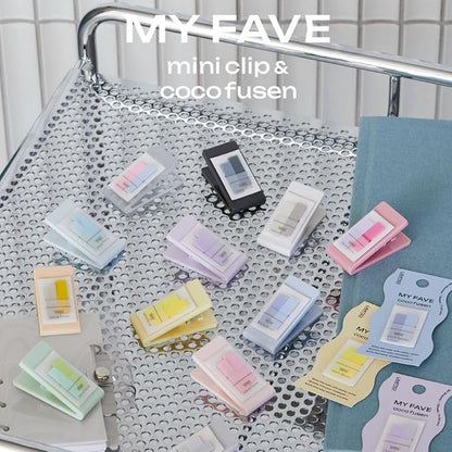 Kanmido CF-8811 Sticky Notes, Mini Clip, Kokofsen My Fave Yellow