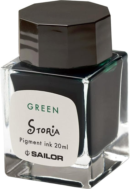 Sailor Fountain Pen, Pigment Bottle Ink, Storia, 0.7 fl oz (20 ml), Red 131006230 (yellow)