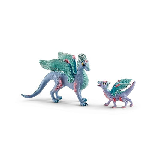 SchleIch Bayala, 2-Piece Playset, Dragon Toys for Girls and Boys 5-12 Years Old, Flower Dragon and Baby