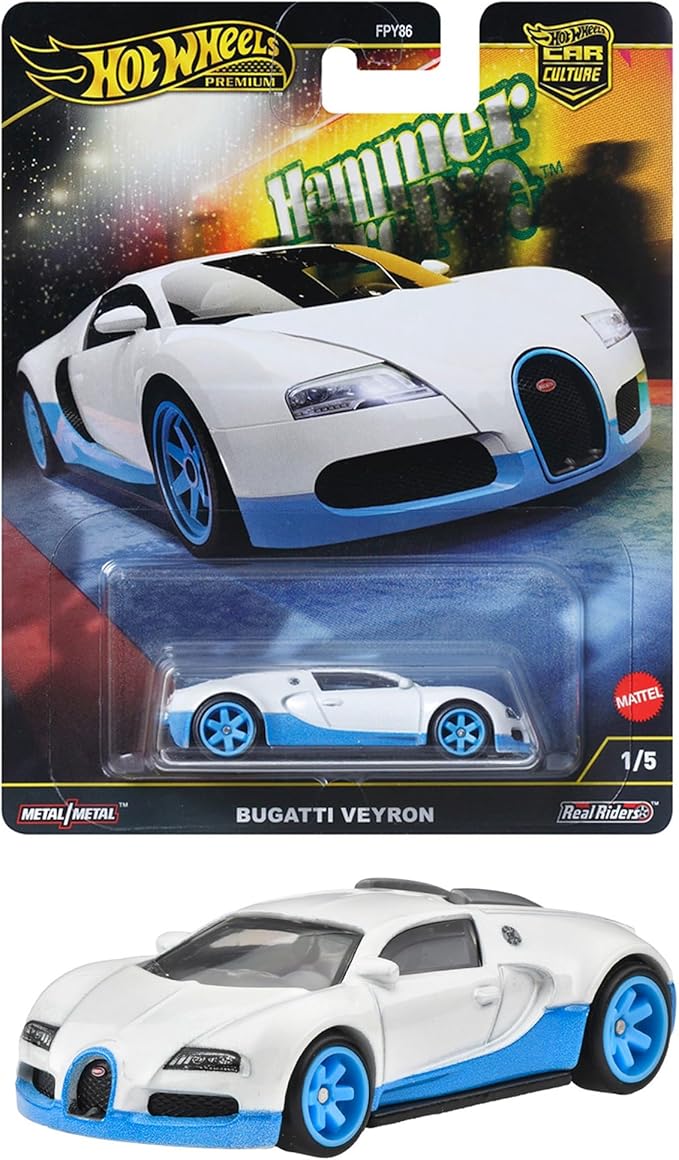 Hot Wheels HRW06 Car Culture Hammer Drop Bugatti Veyron Vehicle Toy Mini Car
